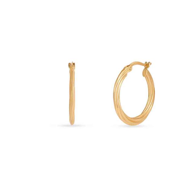 Tanishq Golden Circles Hoop Earrings for Women 2