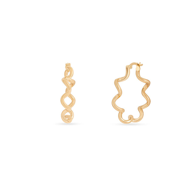 Tanishq Golden Joy in Motion Hoop Earrings for Women 2