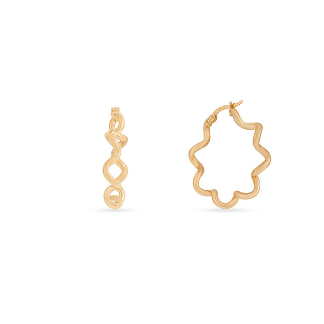 Tanishq Golden Joy in Motion Hoop Earrings for Women 3