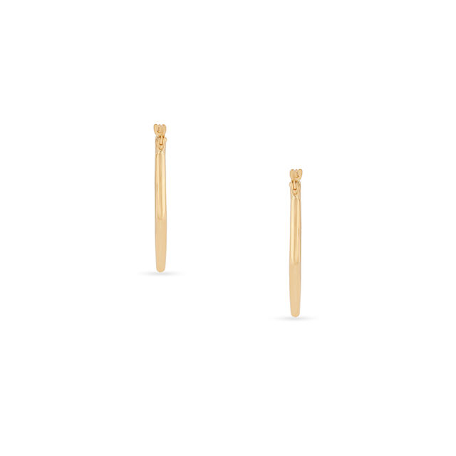 Tanishq Golden Kite Silhouette Hoop Earrings for Women 