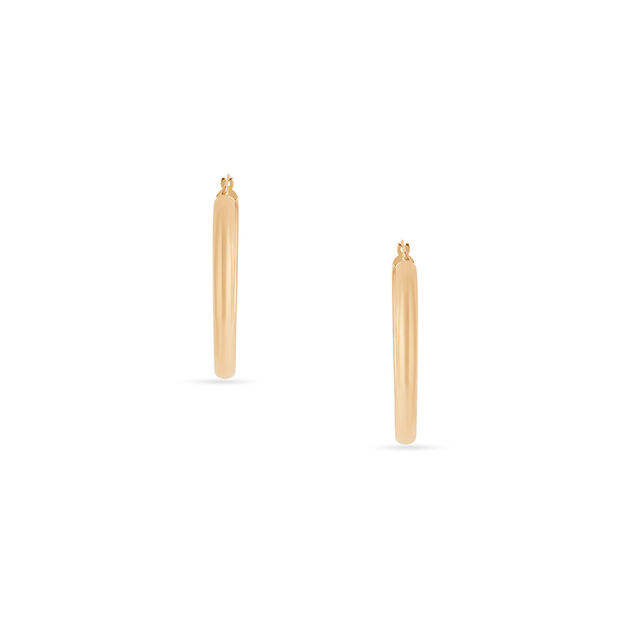Tanishq Golden Daybreak Hoop Earrings for Women 