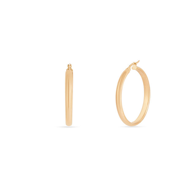 Tanishq Golden Daybreak Hoop Earrings for Women 2