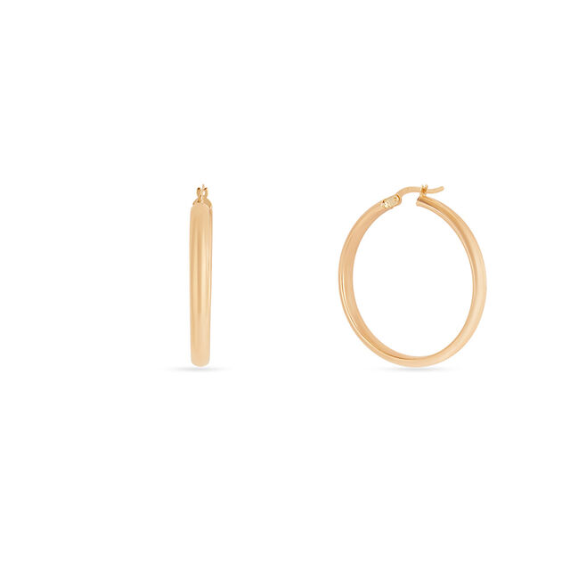 Tanishq Golden Daybreak Hoop Earrings for Women 3