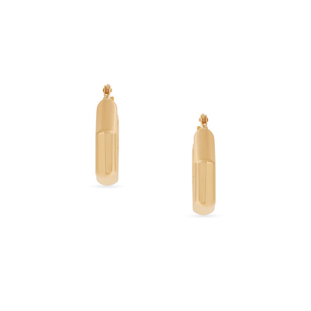 Tanishq Golden Honeycomb Hoop Earrings for Women 
