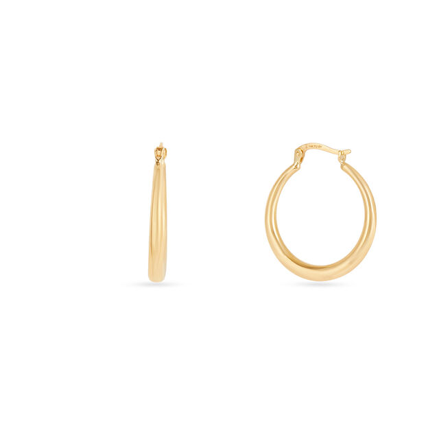 Tanishq Twin Orbit Hoop Earrings for Women 3
