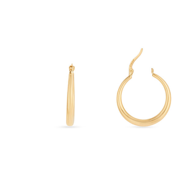 Tanishq Twin Orbit Hoop Earrings for Women 4