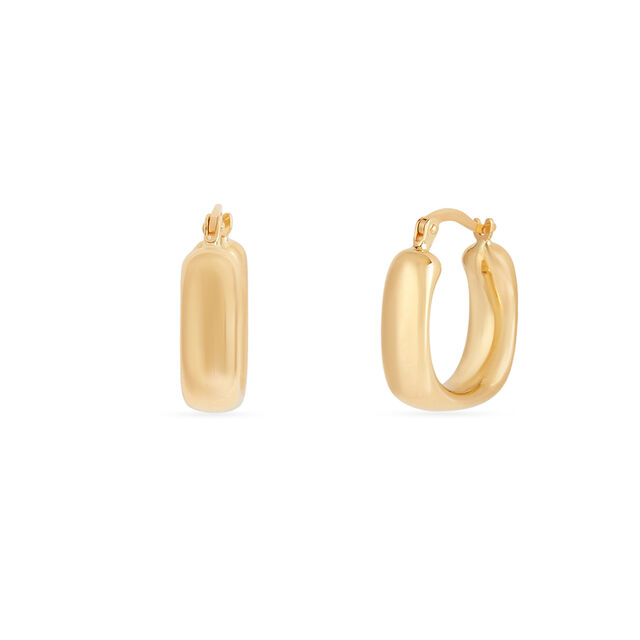 Tanishq Golden Liquid Loop Hoop Earrings for Women 2