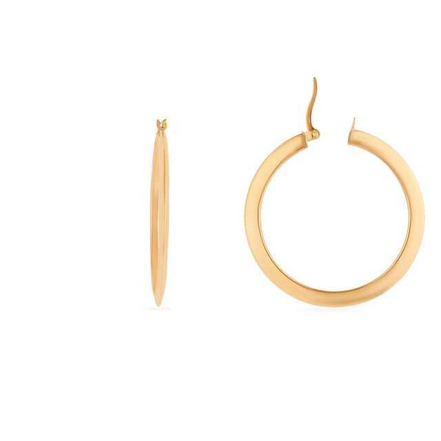 Tanishq Sunlit Sweep Hoop Earrings for Women 4