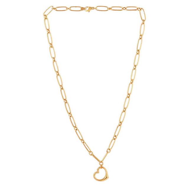 Tanishq Heart on a Golden Chain Necklace for Women 2