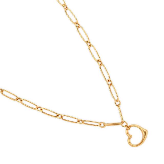 Tanishq Heart on a Golden Chain Necklace for Women 3