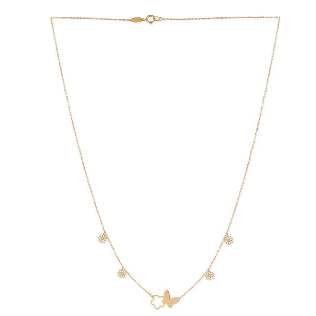 Tanishq Butterfly And Daisies Necklace for Women 2