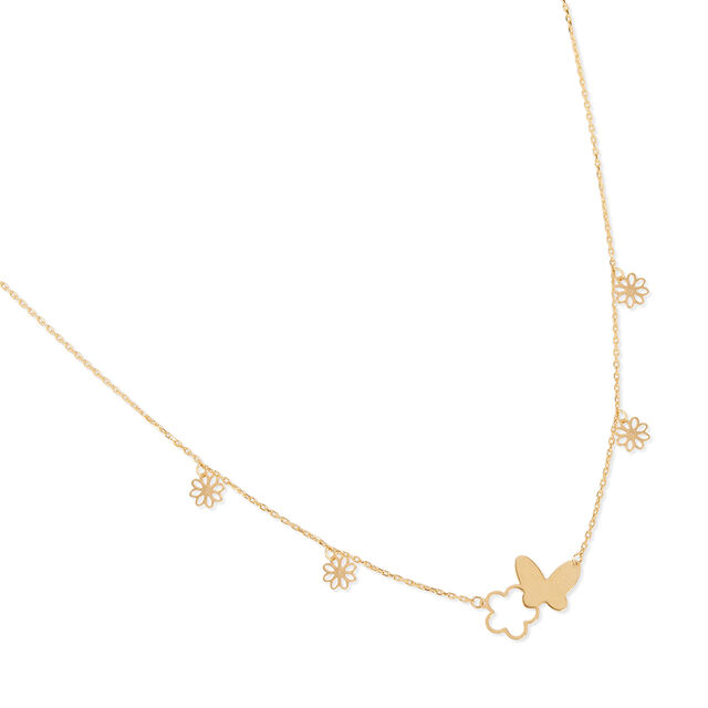 Tanishq Butterfly And Daisies Necklace for Women 3
