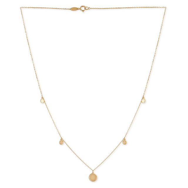 Tanishq Golden Turning Coin Necklace for Women 2