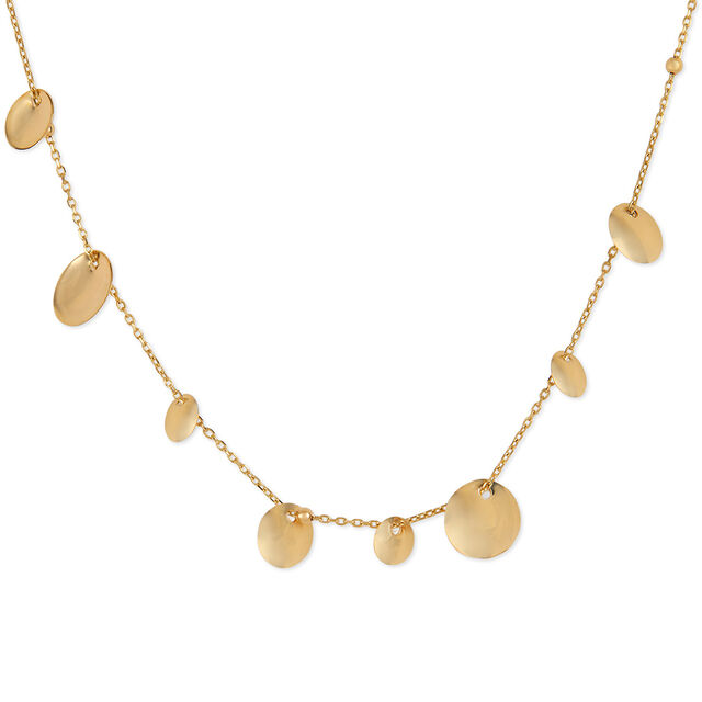 Tanishq Golden Pebbles by the Shore Necklace for Women 