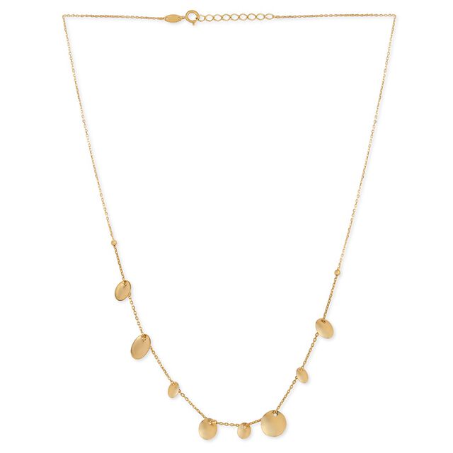 Tanishq Golden Pebbles by the Shore Necklace for Women 2