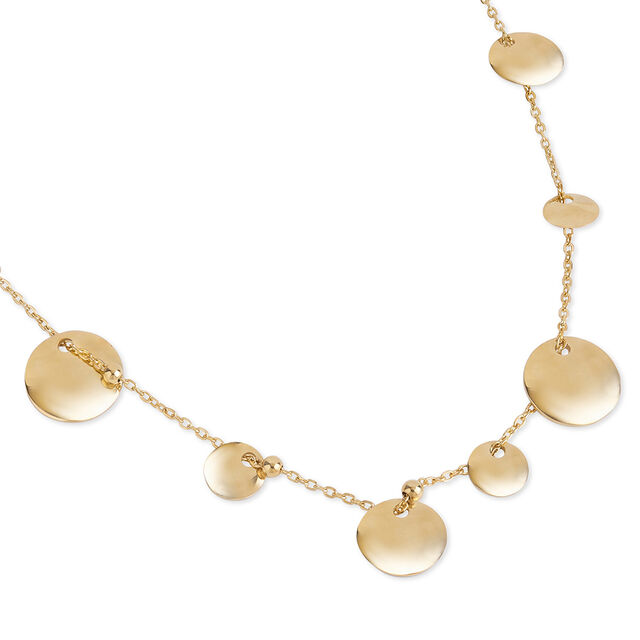 Tanishq Golden Pebbles by the Shore Necklace for Women 3
