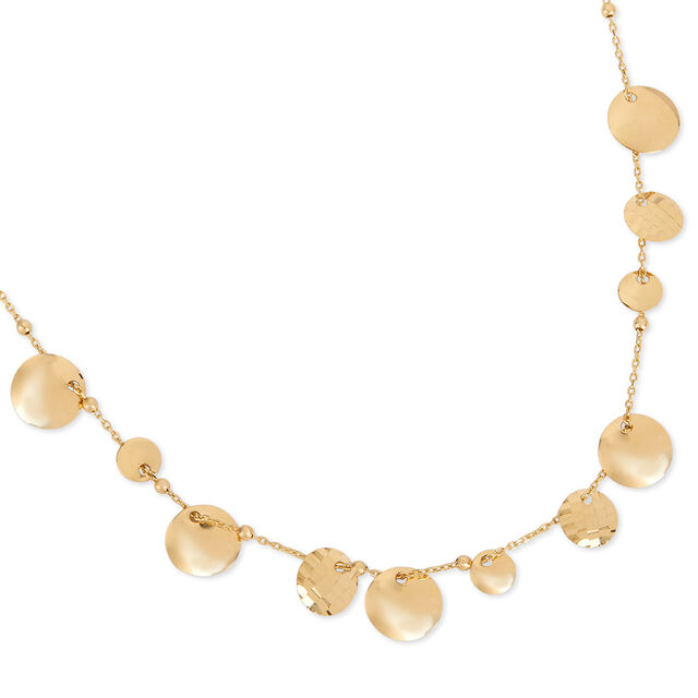 Tanishq Pocketful of Golden Pebbles Necklace for Women 3