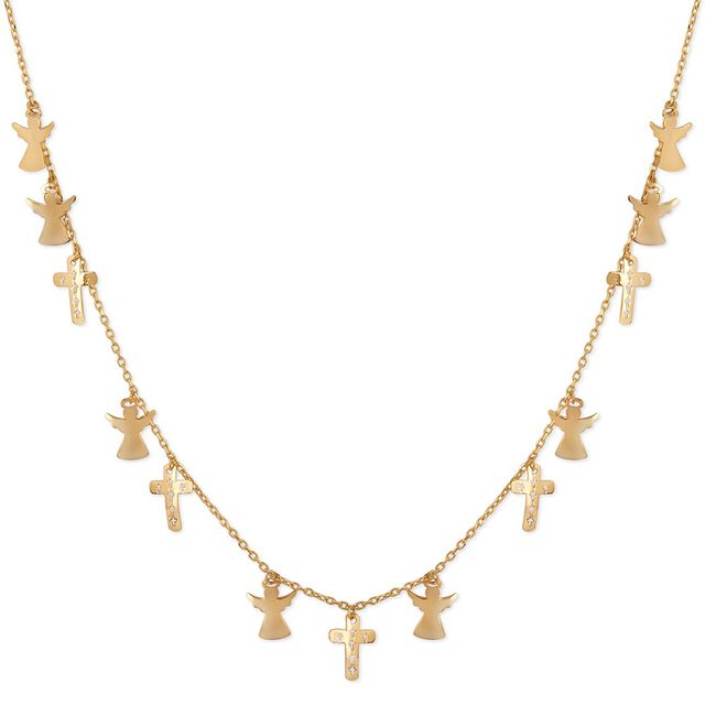 Tanishq Faith And Guardian Angels Necklace for Women 