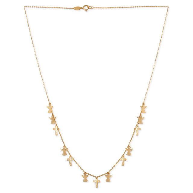 Tanishq Faith And Guardian Angels Necklace for Women 2