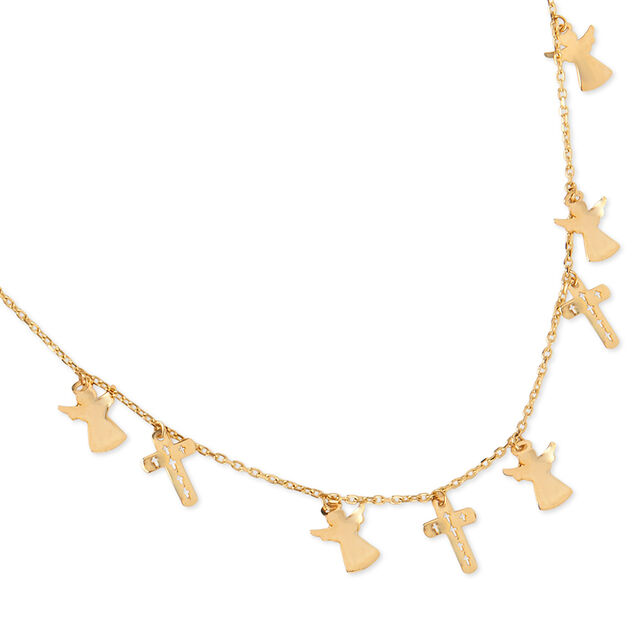 Tanishq Faith And Guardian Angels Necklace for Women 3