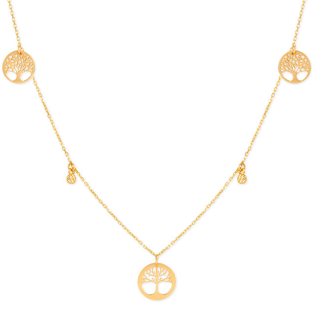 Tanishq Golden Grove Necklace for Women 