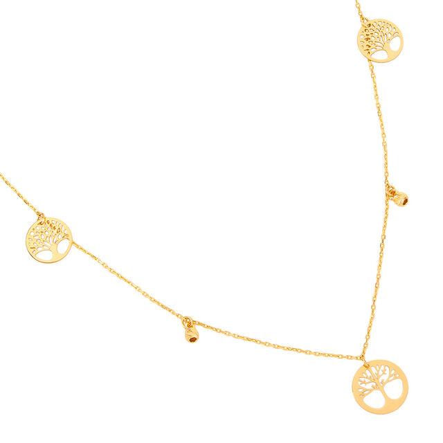 Tanishq Golden Grove Necklace for Women 3