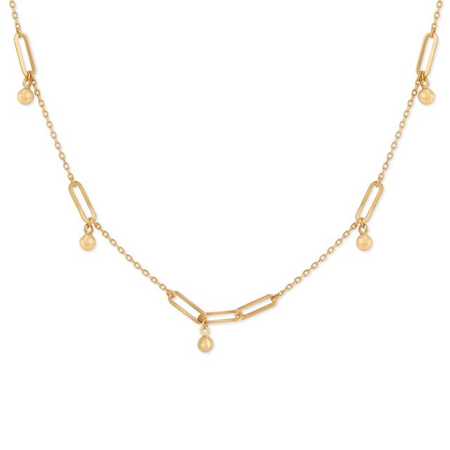 Tanishq Golden Beads in the Breeze Necklace for Women 
