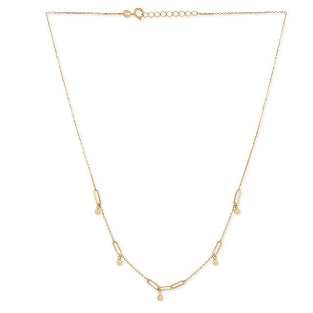Tanishq Golden Beads in the Breeze Necklace for Women 2