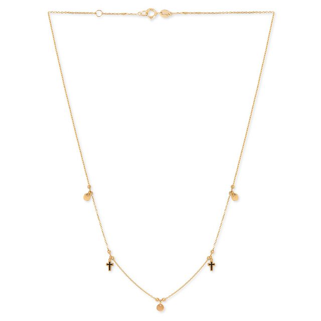 Tanishq Faith Among Golden Coins Necklace for Women 2