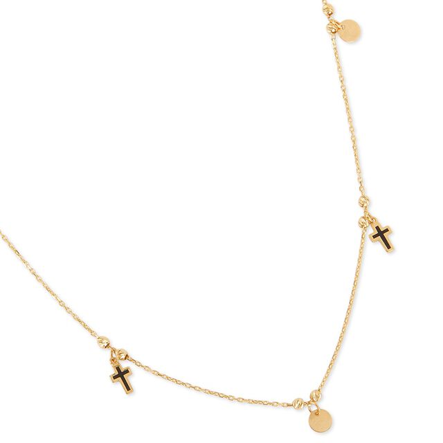 Tanishq Faith Among Golden Coins Necklace for Women 3
