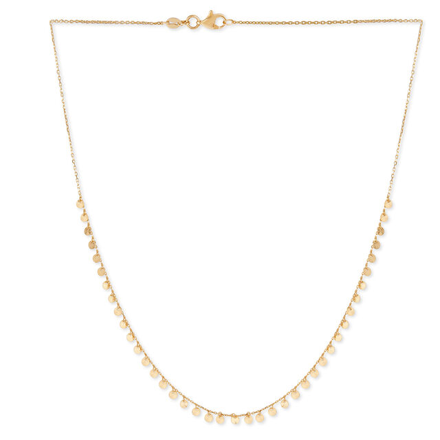Tanishq Golden Paper Fans Necklace for Women 2