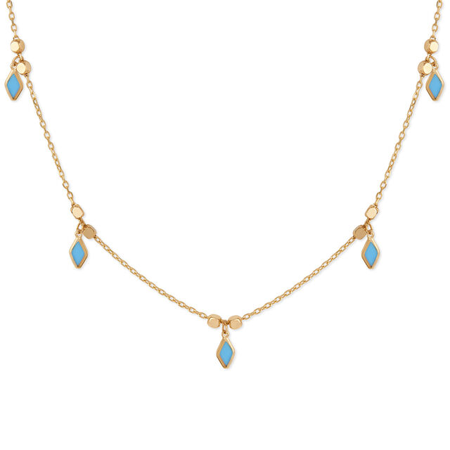 Tanishq Drops of Blue Daydream Necklace for Women 