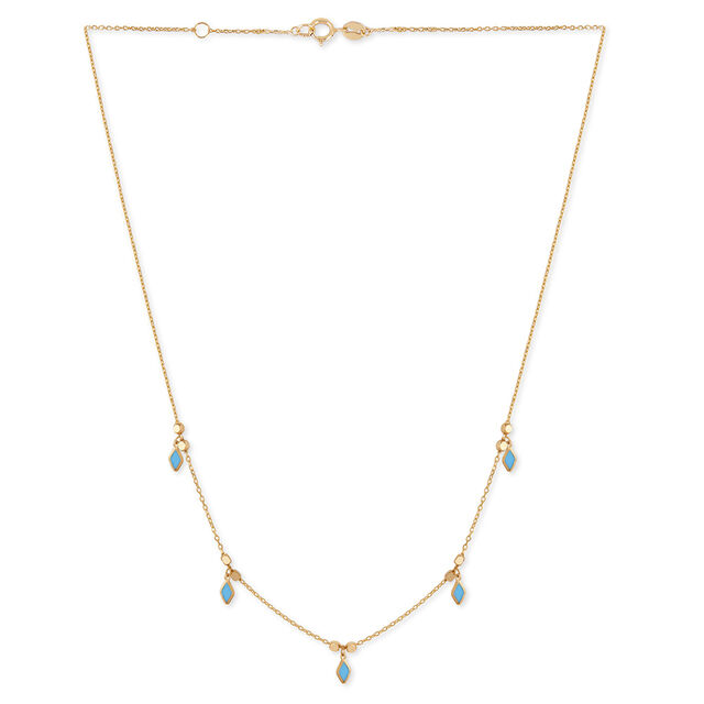 Tanishq Drops of Blue Daydream Necklace for Women 2