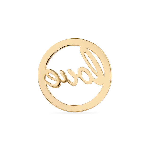 Tanishq Love Within a Golden Circle Pendant for Women 3