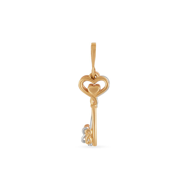 Tanishq Golden Keys to New Beginnings Charm for Women 