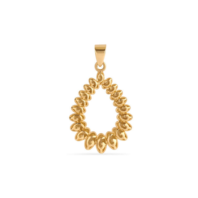 Tanishq Golden Circle Of Petals Pendant for Women 3