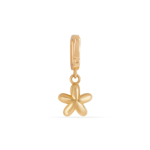 Tanishq Golden Petal Clip-On Pendant for Women 