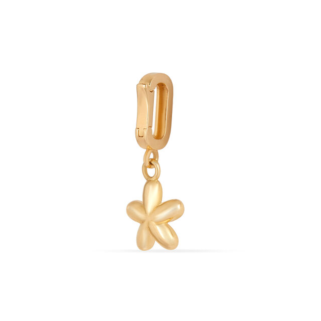 Tanishq Golden Petal Clip-On Pendant for Women 2