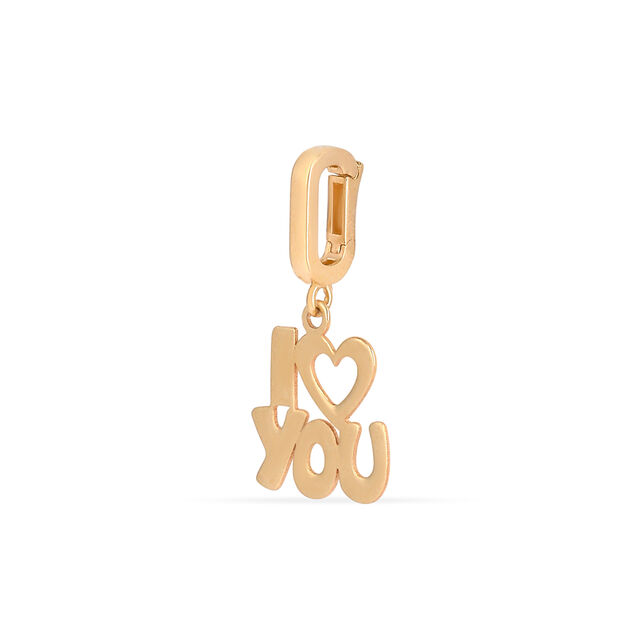 Tanishq I Heart You Golden Charm for Women 2