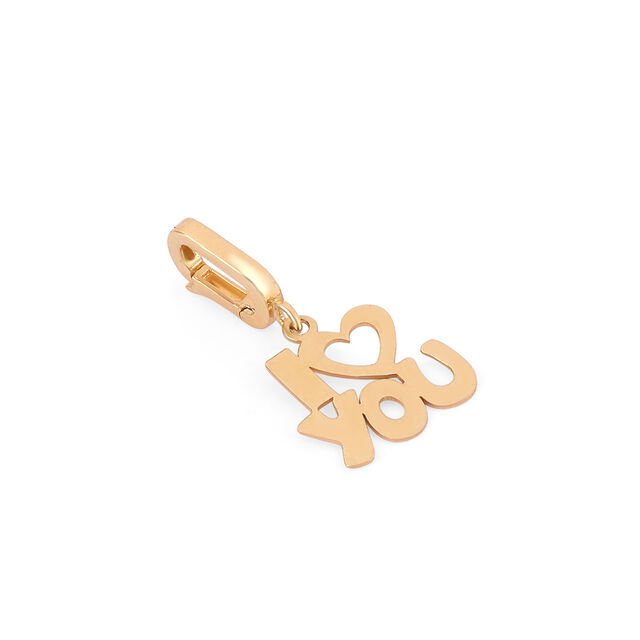 Tanishq I Heart You Golden Charm for Women 4