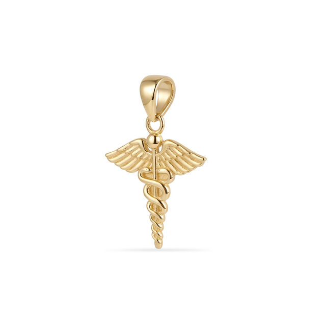 Tanishq Golden Caduceus Pendant for Women 2