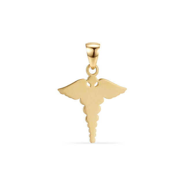 Tanishq Golden Caduceus Pendant for Women 3