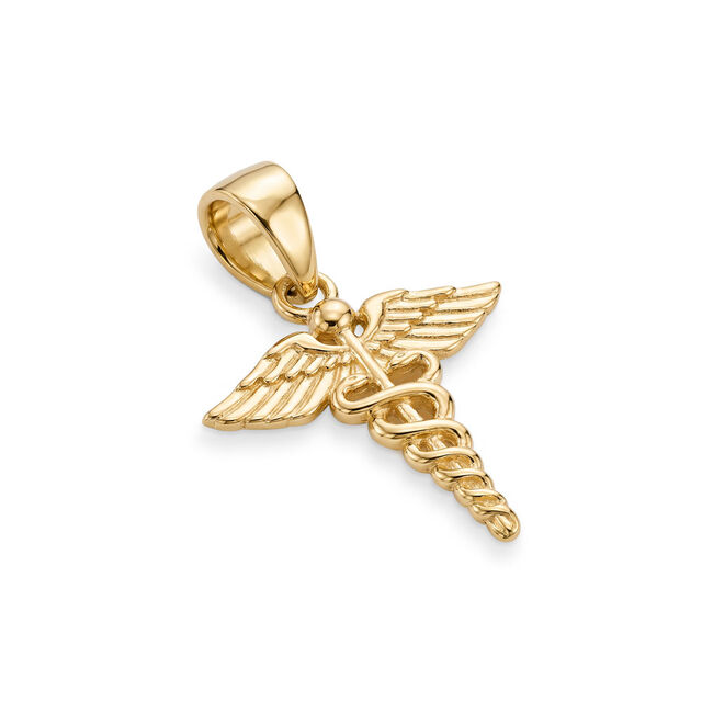 Tanishq Golden Caduceus Pendant for Women 4
