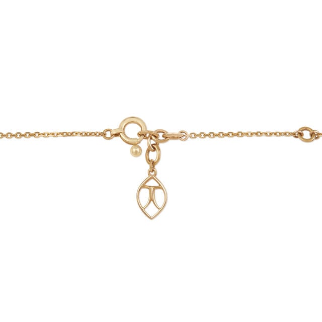 Tanishq 14KT Wavelet Chevron Diamond Necklace 4