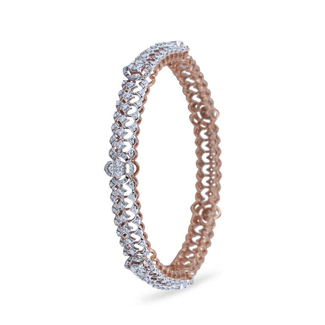 Rose Diamond Minimalist Bangle,,hi-res 
