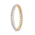 Diamond Embellished Vine Gold Bangle 