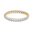 Diamond Embellished Vine Gold Bangle 2