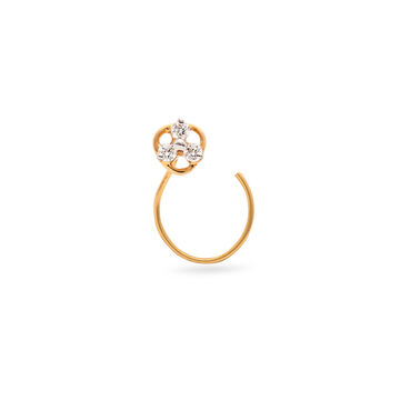 Diamond Floral Nosepin