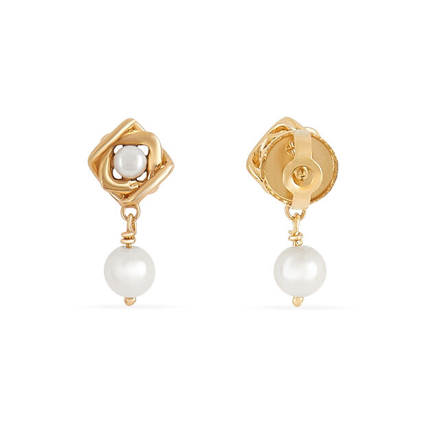 Tanishq 18 KT Pearl Drop Studs for Women,,hi-res 3