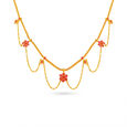 Delicate Ruby Flower Necklace 2